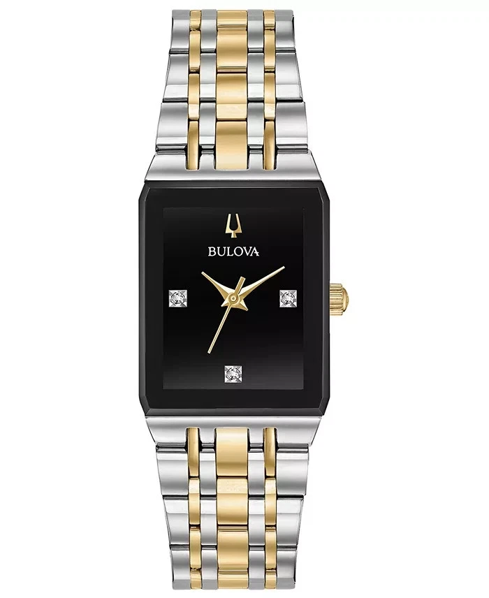 Bulova Women's Futuro Diamond Accent Quartz Silver Watch 20MM 98P185