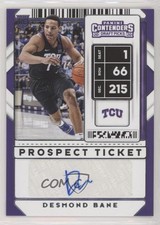 2020 Panini Contenders Draft Picks Sticker Prospect Ticket Desmond Bane Auto 1j2