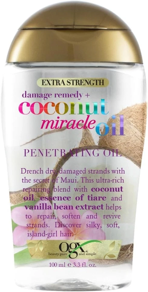 OGX Coconut Miracle Oil Extra Strength Penetrating Hair Oil for Dry, Damaged, - Image 1 of 4