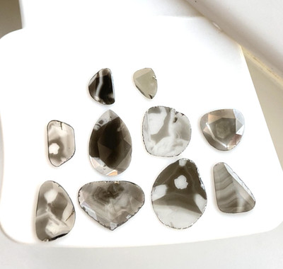 1+CT NATURAL DIAMOND SLICE POLKI DIAMOND ZIM DIAMOND 10 PCS