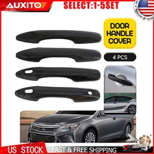 For 18-25 Toyota Camry 4-Piece Gloss Black Exterior Door Handle Cover Caps 4-20X