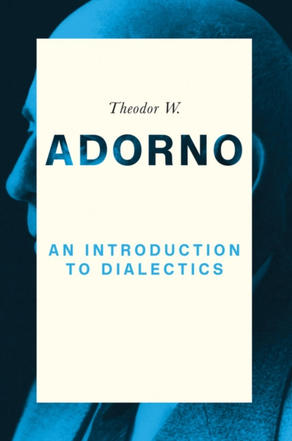 An Introduction to Dialectics by Theodor W.  Adorno (Paperback Book)