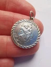 Vintage Sterling Silver St Christopher Pendant R2N