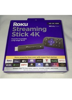 New Roku Streaming Stick 4K HDR Dolby Vision, Wi-Fi Device SKU # 3820RW2