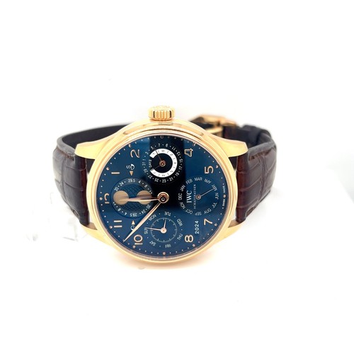 IWC Portuguese Perpetual Calendar 44mm 18K Rose Gold Watch, Pr...