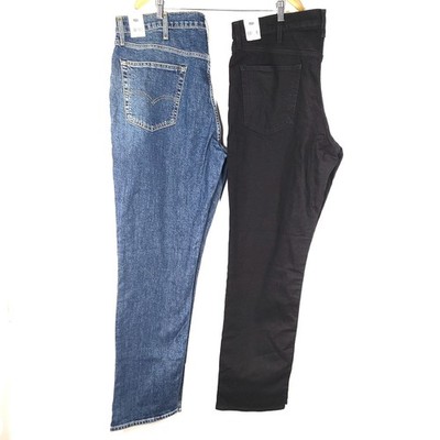Levi's Men's 541 Athletic Taper Jeans Stretch Denim Black Sz 38x34