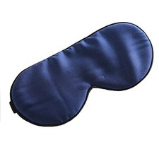 Silk Eye Mask with Adjustable Strap, Satin Blackout Sleeping Mask for Men Wom...