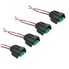 4 PCS H11 H8 H9 Bulb Socket Female Adapters Wiring Harness Connector Female