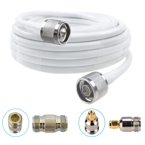 50ft Coax Cable for Cell Phone Signal Booster, 4D-FB N-N Extension Cell Phone...