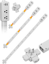Electrical Outlet Extender Stick with 2 USB-A USB C 2 AC Outlets,Free Combinatio