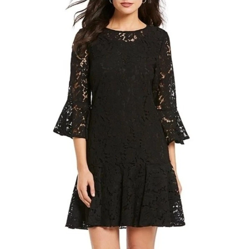 lace fit flare dress Esé Azénabor Lace Fit-and-Flare Bridal Gown main image 1