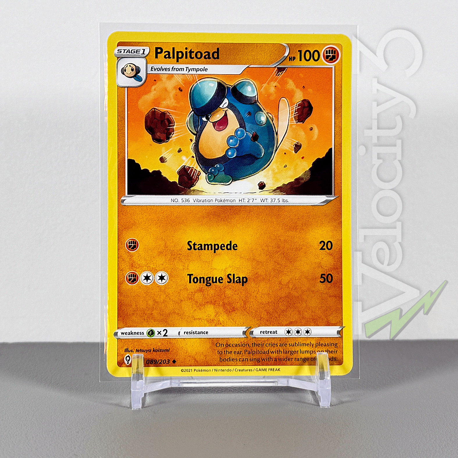 Pokemon TCG Card - Palpitoad 89/203 Uncommon | 2021 Evolving Skies | NM/Mint