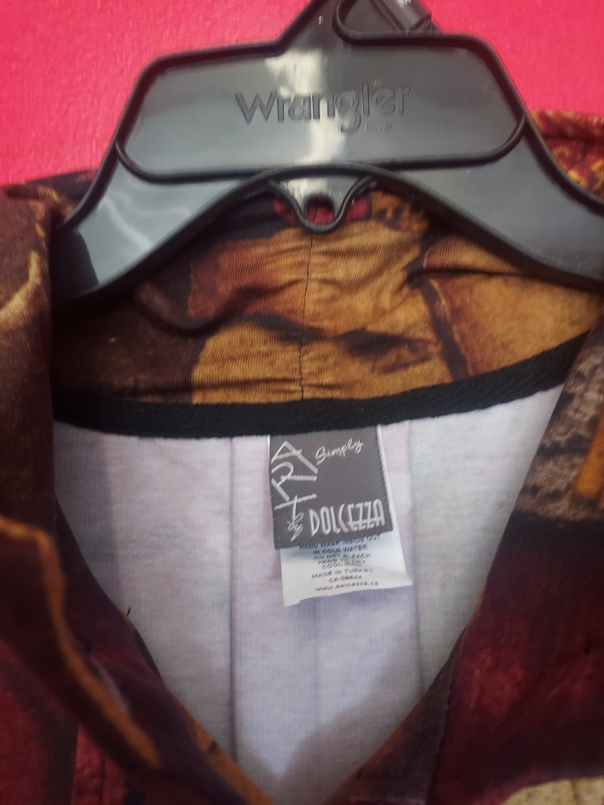 Dolcezza Artsy Button Front Jacket  Pockets Boho M - image 3