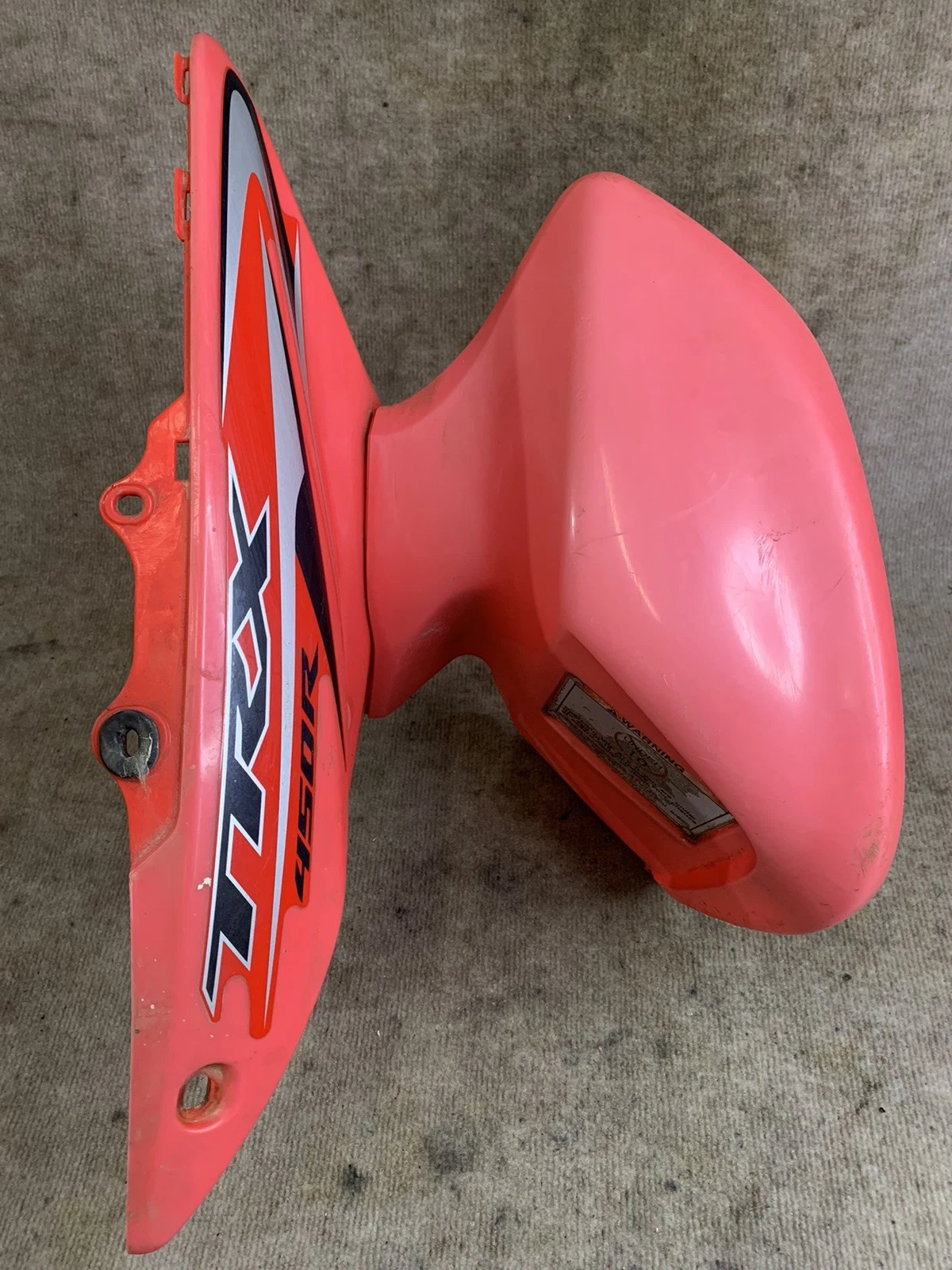 HONDA 450R TRX450R TRX 450ER TRX450ER FRONT FENDER PLASTIC  RIGHT OEM Faded