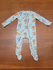 Bums Roses Bamboo Dual Zip Sleeper 3-6 months koala sloth