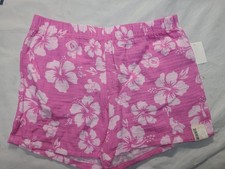 Girls' Minnie Mouse Gauze Cabana Shorts Pink Size XL