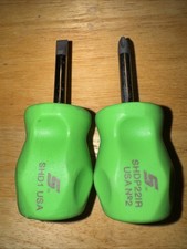 Snap On Stubby Screwdriver Set *new* *green* SHD1/SHDP22lR