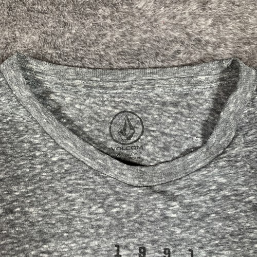 Volcom Stone T-Shirt Herren L Kurzarm grau Baumwollmischung Stretch - Bild 3 von 8