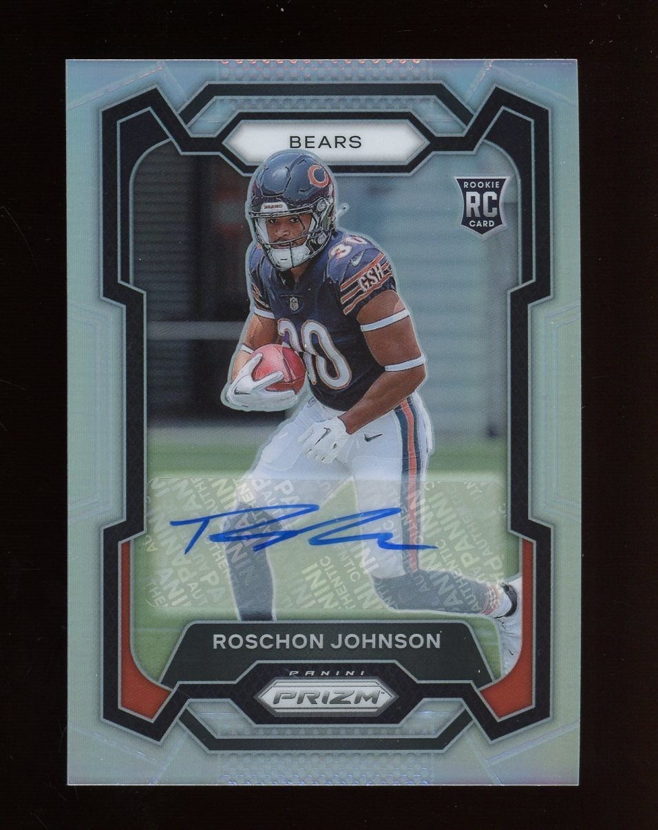 2023 Panini Prizm Silver Prizm #314 Roschon Johnson RC Rookie AUTO