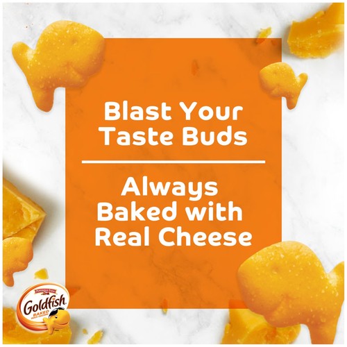 Goldfish Flavor Blasted Xtra Cheddar Cheese Crackers Baked Snack Crackers 6.6... - 第 2/9 張圖片