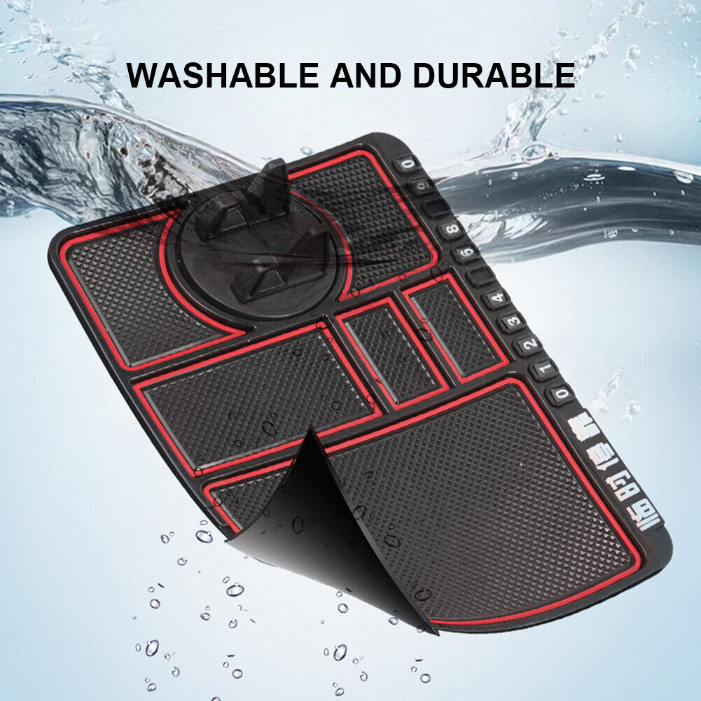 Car Dashboard Car Phone Seat Multifunctional Anti-Skid Mat (Red) - Picture 5 of 11