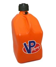 VP Racing Orange Square 5 Gallon Race Gas Diesel Can Fuel Jug IMCA USMTS NHRA