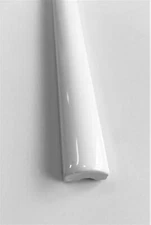 5 7/8" X 5/8" White Ceramic Glossy Pencil Molding Trim Piece (Sold per piece)
