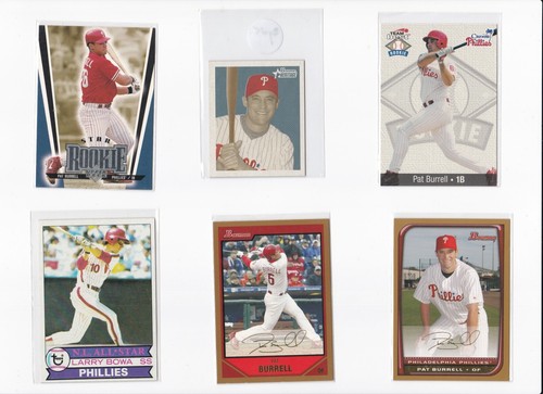 Tarjeta paralela dorada de béisbol Bowman Pat Burrell 2008 - se envía gratis - Imagen 2 de 24
