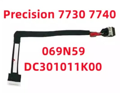 Câble D'alimentation DC IN DC301011K0 Pour Dell Precision 7730 7740 - Jack De Charge Remplacement
