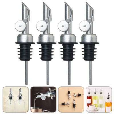  4 Pcs Olivenölspenderset Ölausgießer Edelstahl Flaschenausgießer