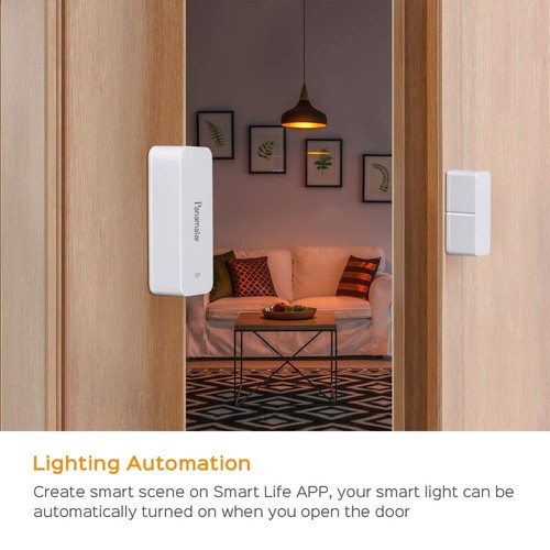 Panamalar Door Window Sensor Wifi Door Alarm System Detects Open Door Auto White - Picture 6 of 18
