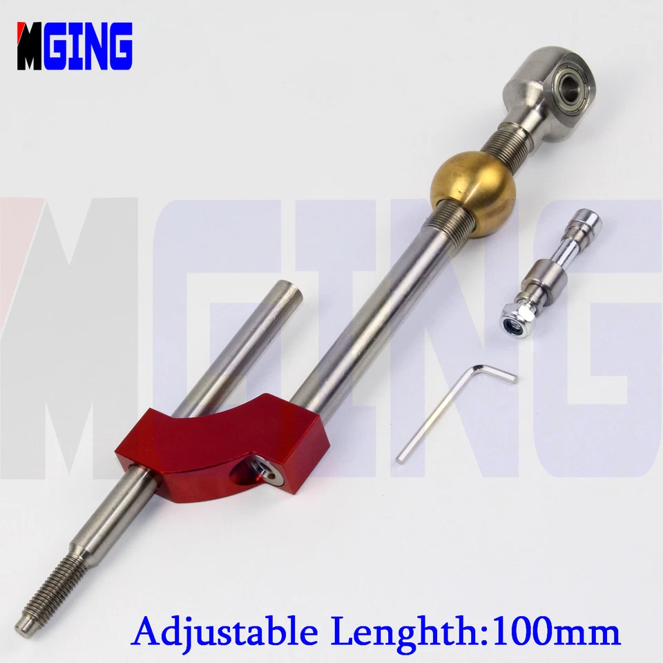 Короткий переключатель передач регулируемой высоты для Honda Civic Integra CRX B16 B18 B20 D16 красный - Изображение 2 из 4