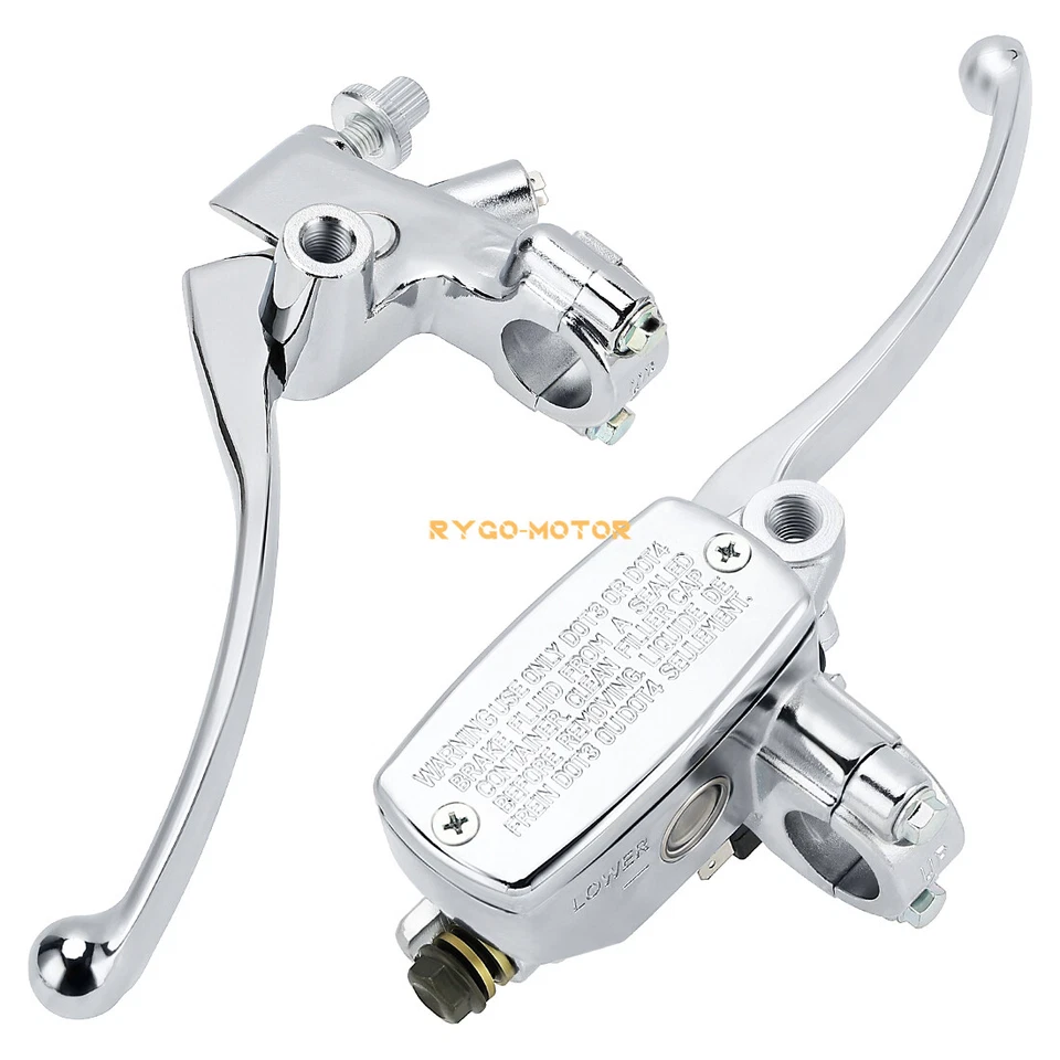 Kit de cilindro maestro de freno hidráulico y palanca de embrague para manillar de motocicleta de 7/8" Foto 4 de 4