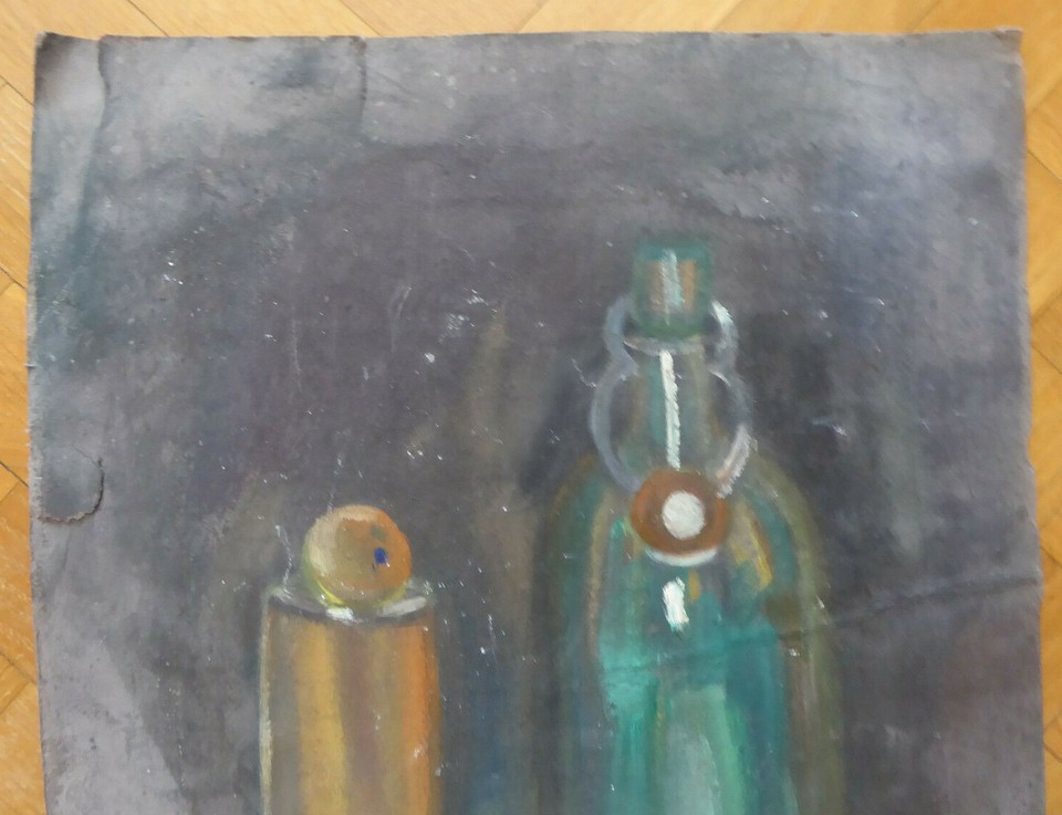 Old Painting To oil Studio Preparatory Signed Sketch Spain '900 MD10 eBay