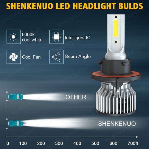 For Ford F250 F350 F450 F550 Super Duty 2005-2018 LED Headlight Fog Turn Bulbs - Picture 9 of 23