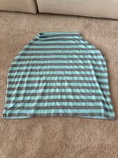 Blue  Gray Striped Breastfeeding/Pumping Cover Shawl