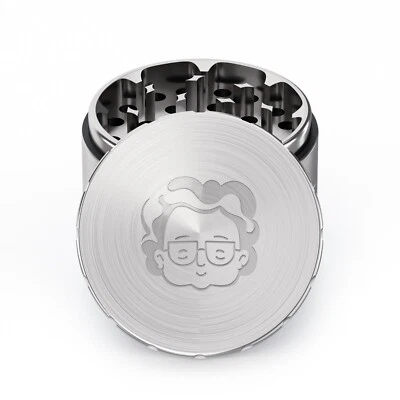 GRANNY'S WEED Granny's Grinder in 63mm 4-teilig aus Edelstahl Kräutermühle Crusher Premium