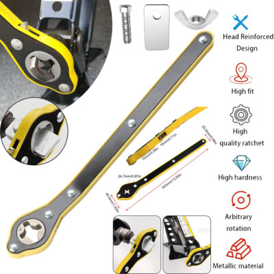 Labor-saving Car Scissor Jack Ratchet Wrench Tire Wheel Lug Handle Repair Tool