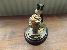 Country Artists Cat with Butterfly Black/White CA435 1990