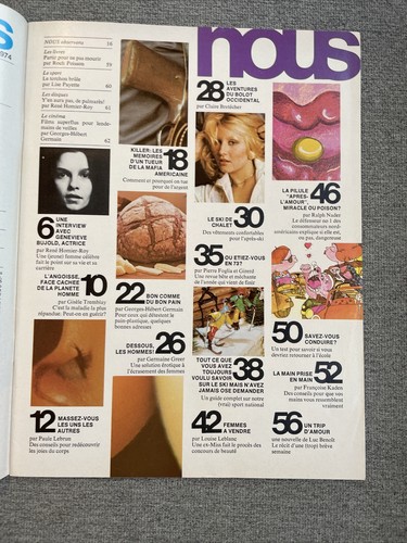 Selten Januar 1974 französisches Nous-Magazin Genevieve Bujold & Ralph Nader - Bild 5 von 17