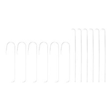 12pcs Bead Spinner Needles 0.6mm 0.7mm Dia Large Eye Curved Beading Needle