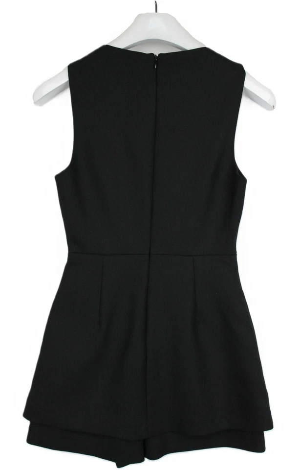 Maje Irisa Strampler Damen (Eu) 34 Ärmellos Reißverschluss V-Ausschnitt Schwarz - Bild 2 von 4