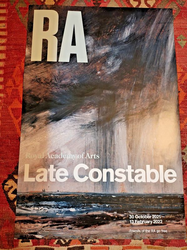Poster UK Rare V&A Collectors Art Constable exhibit Victoria And Albert Museum