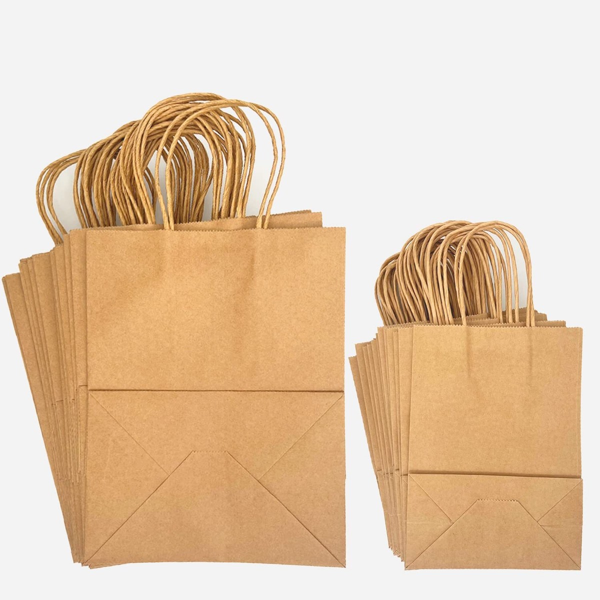 Sollbry 10 Sacs En Papier Kraft, Adaptés Aux Bouteilles Simples Et