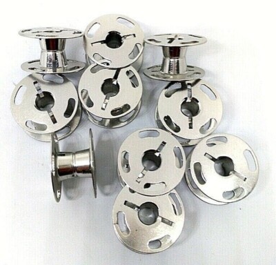 10X Bobbin with Holes (Aluminium) #91-186492-05 Pfaff 480G, 481G etc.