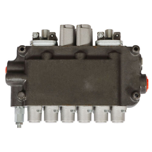 6 Spool 21 GPM 3625 PSI Hydraulic Directional Control Valve, SAE w/ 2 Joysticks - Picture 15 of 15