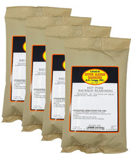 A.C. Legg INC Hot Pork Sausage Seasoning - Great for Pork, Beef and Deer, 4 PACK