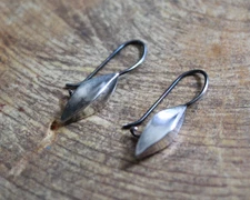 BOMA Sterling Silver LEAF Design Dangle Earrings