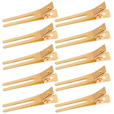 1.8" Hairdressing Double Prong Curl Clips, 50pcs Metal Alligator Clips Hairpins