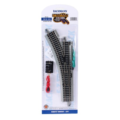 Bachmann Trains 44561 Snap-Fit E-Z Track Remote Turnout-Left ( (Importación USA) | Condition: Nuevo